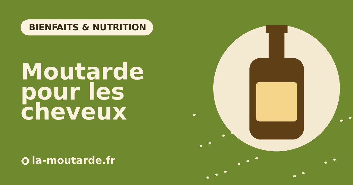 Moutarde pour les cheveux, masque capillaire - illustration la-moutarde.fr