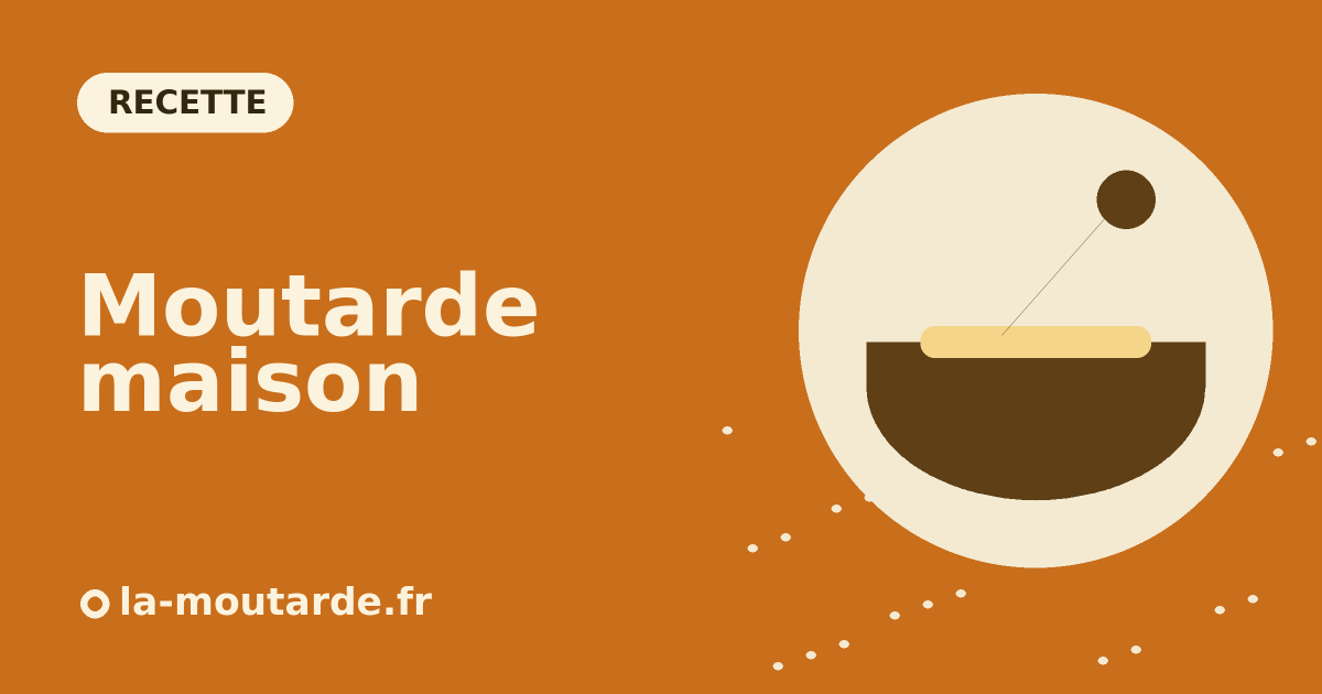 Moutarde maison au mortier et pilon - illustration la-moutarde.fr