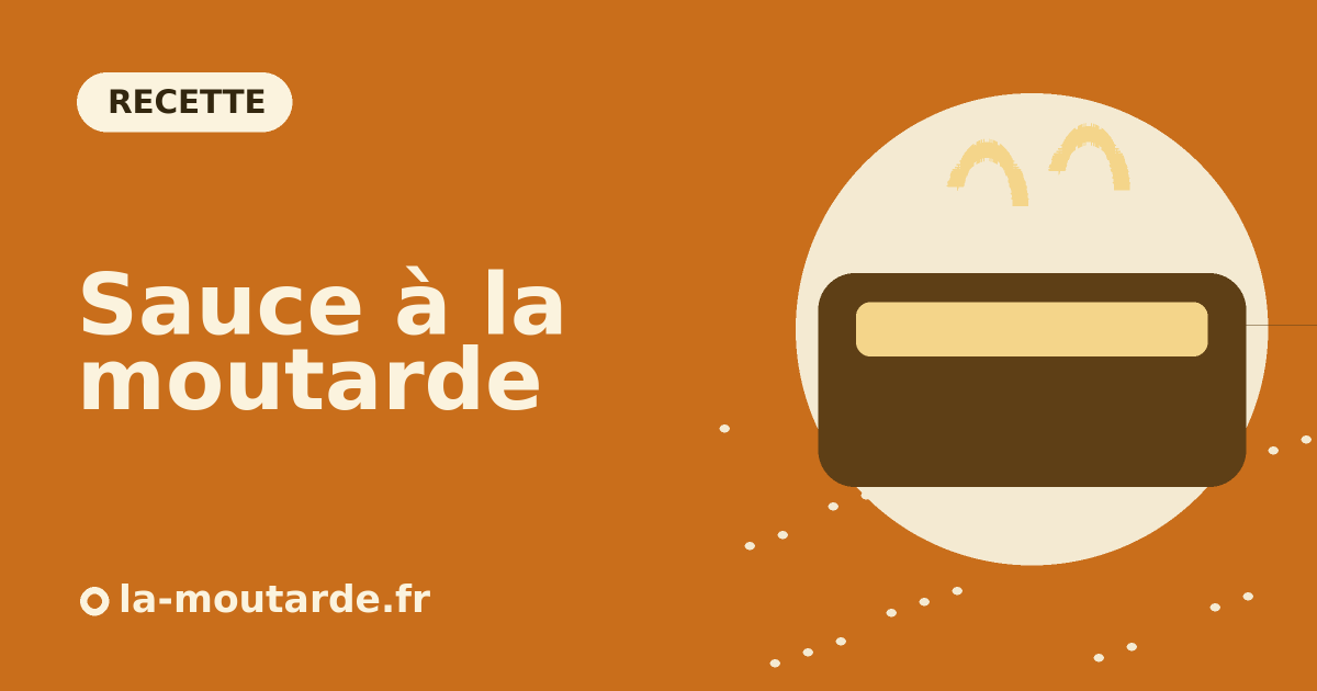 Casserole de sauce à la moutarde - illustration la-moutarde.fr